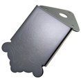 thumbnail image 1 of MERIGLARE Black Mandolin Tailpiece Bridge Tail Flower Pattern Metal 47x48.5mm Luthiers, 1 of 5