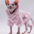 thumbnail image 3 of Vêtements pour Chat Sans Poils Doux et Chauds, Chandail à Capuchon pour Chat pour Sphynx, Devon Rex, Cornish, Peterbald, 3 of 5