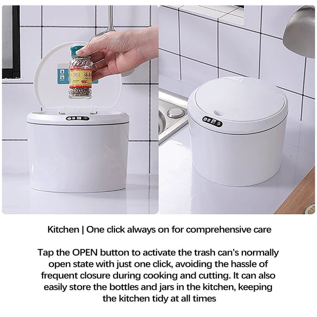 HOARBOEG Household Multifunctional Intelligent Induction Desktop Car Garbage Bin Storage Box