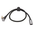 thumbnail image 3 of USB C 3.2 Male to Female Cable, PD100W Fast Charging 10Gbps 4K At 60Hz USB C Charging Cable, Right Angle USB C Extension Cable for Steam Deck Game Consoles, 3 of 7