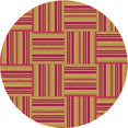 thumbnail image 1 of Ahgly Company Machine Washable Indoor Round Transitional Yellow Area Rugs, 8' Round, 1 of 7