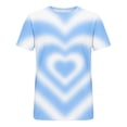 thumbnail image 4 of Ounisa T-Shirts Graphiques Cœur d'Amour Mignons pour Femmes Coupe Ample Manches Courtes, 4 of 5