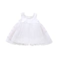thumbnail image 1 of RXIRUCGD 2025 Vêtements d'Été pour Enfants Tout-Petits Filles Mignon Couleur Unie Sans Manches Robe Camisole Extensible Anti-Rides Robe Ligne A, 1 of 6