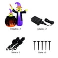 thumbnail image 2 of Occasions Halloween 5 Foot Inflatable Animated Witch With Cauldron, 2 of 7