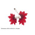 thumbnail image 3 of WLOELOEW Thanksgiving Red Maple Leaf Led String Lights Usb Powered 6 Meters 40 Lights Plastic Autumn Festival String Light For Indoor Outdoor G, 3 of 9