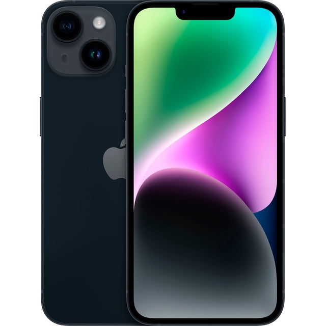Apple iPhone 14 Restauré - Déverrouillé - 256 Go Minuit - MPVV3LL/A (Reconditionné)