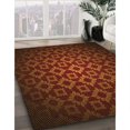 thumbnail image 3 of Ahgly Tapis d'Intérieur Lavable en Machine Carré Transitionnel Acajou Brun, 4 Pieds Carré, 3 of 7