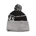 thumbnail image 2 of City Caps Bonnet 2 Tons avec Pompons - Los Angeles - Noir/gris, 2 of 2