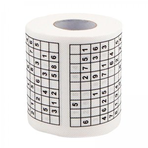 veasfak 2xSudoku Toilet Paper Roll for Puzzling Puzzle Toilet Paper Funny Toilet Paper 2 Pcs