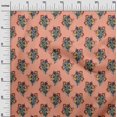 thumbnail image 2 of oneOone Cotton Cambric Fabric Leaves & Floral Block Decor Fabric Printed BTY 56 Inch Wide, 2 of 4
