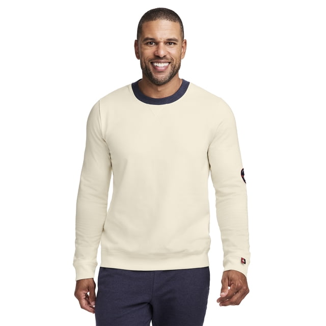 Jockey Chandail Molletonné à Col Ras du Cou pour Hommes en Mélange de Coton Léger