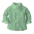 thumbnail image 2 of vdgthytj Chemises à Boutons pour Bébés Garçons Filles Chemise d'Uniforme à Col Manches Longues Vêtements de Printemps Automne, 2 of 6