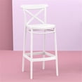thumbnail image 2 of Compamia Cross Tabouret de Bar Contemporain Intérieur Extérieur - Ensemble de 1, Blanc, 2 of 6