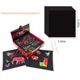 thumbnail image 1 of Amerteer Rainbow Scratch Paper Off Mini Art Notes 2 Wooden Stylus Set: 100 Sheets of Rainbow Scratch Paper for Kids Arts and Crafts, Intelligence Development Toys, 1 of 6