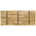 thumbnail image 2 of vidaXL Table Top Solid Oak Wood Rectangular 23 mm 140x60 cm, 2 of 4