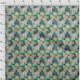 thumbnail image 4 of oneOone Viscose Jersey Sarcelle Vert Tissu Robe Tissu Tissu Imprimé par la Cour 60 Pouces de Large, 4 of 4