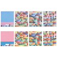 thumbnail image 4 of 8 Pieces Diamond Number Stickers Adhesive Embellishment Crafts Durable for Cross Heart Round, 4 of 8