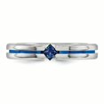 thumbnail image 4 of Edward Mirell Titanium Sapphire & Blue Anodized 4mm Band Size 10.5, 4 of 4