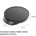 thumbnail image 4 of Chefman Electric Crepe Maker & Griddle, Nonstick Grill Pan, 12" Surface, Black, 4 of 8