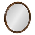 thumbnail image 1 of Kate and Laurel Pao Midcentury Modern Round Wood Wall Mirror, 28 Inch Diameter, Walnut, Decorative Circle Mirror with Warm Wood Finish for Robust Wall Decor, 1 of 8