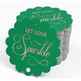 thumbnail image 4 of Inkdotpot Real Rose Gold Foil Let Love Sparkle Wedding Tags Favor Hang Paper Tags 50 Pieces, 4 of 6