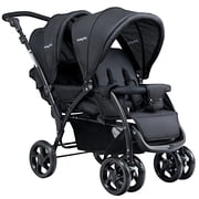 Costway Double Stroller Foldable Baby Twin Lightweight Travel Stroller Infant Pushchair Black