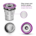 thumbnail image 3 of Reusable K Cups, Stainless Steel Universal Compatibility Refillable Capsule for Keurig 1.0 2.0 Coffee Maker, Eco-Friendly Dishwasher Safe Coffee Filter (2Pack), 3 of 5