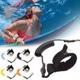 thumbnail image 3 of 6m Surfing Leash Surfboard Bodyboarding Leg Rope paddle Board Wrist/ Leash - Yellow, 5ft, 3 of 9