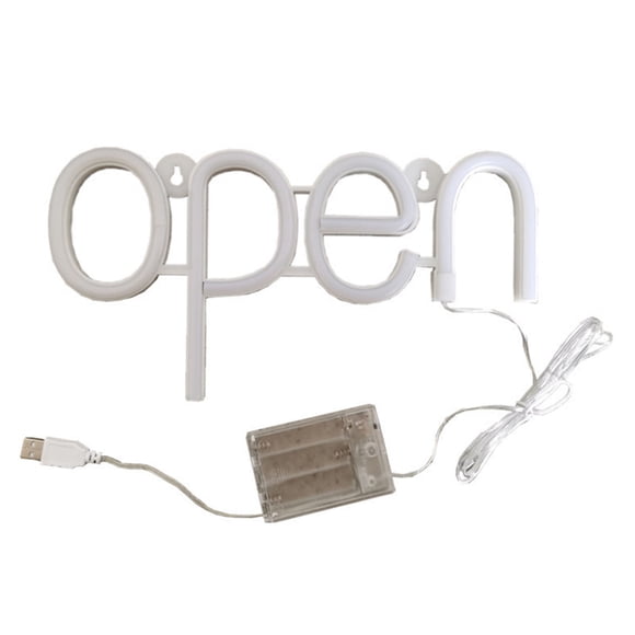Neon Open Signs, High Brightness 2 Power Supply Modes LED Neon Open Sign For Outdoor For Business