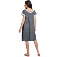 thumbnail image 4 of Moomaya Chemise de Nuit d'Allaitement pour Femmes à Col Rond Imprimée en Popeline de Coton, 4 of 4