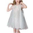 thumbnail image 5 of LOVZFMLL Jupe Princesse en Dentelle à Volants à Manches Courtes pour Filles Été Col Rond Broderie Nœud, 5 of 5