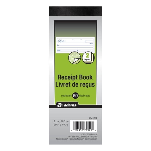 Receipt Book 2-Part