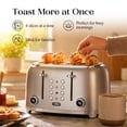 thumbnail image 3 of Salton NuRetro Digital 4 Slice Toaster, Metallic Silver Model ET2184SV, 3 of 8