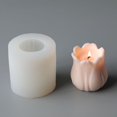 thumbnail image 2 of Moule Parfumé 3D Réutilisable Forme de Tulipe Moule à Bougie Doux Fait Main pour Fête, 2 of 9