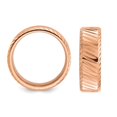 thumbnail image 4 of Bague en Acier Inoxydable Plaqué Rose pour Hommes (8mm), 4 of 5