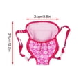 thumbnail image 4 of Red Cotton Padding Doll Carrier Backpack - Unique Comfortable 2.4 oz Accessory, 4 of 8
