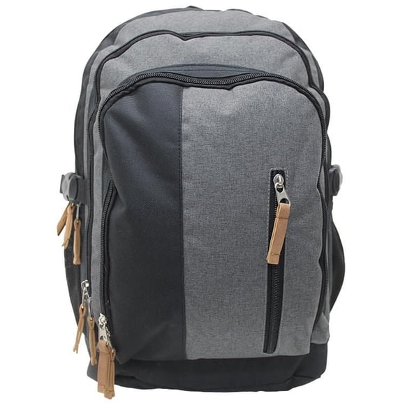 Sac à dos large système à multiples poches de Jetstream, Noir et gris