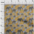 thumbnail image 2 of oneOone Rayon Dark Mustard Fabric Animal Craft Projects Decor Fabric Printed by The Yard 56 Inch Wide, 2 of 4
