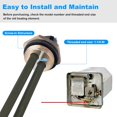 thumbnail image 4 of ORUYROP 92249 RV Water Heater Element Replacement Atwood RV Water Heater Parts 91160,92097,Fit RV/Camper/Travel Trailer Water Heater Element-1400W 110V/120V Water Heater Parts-（Screw-In type, 4 of 7