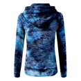 thumbnail image 3 of Pisexur Hauts d'Hiver pour Femmes Veste Décontractée Imprimée Tie-Dye, 3 of 3