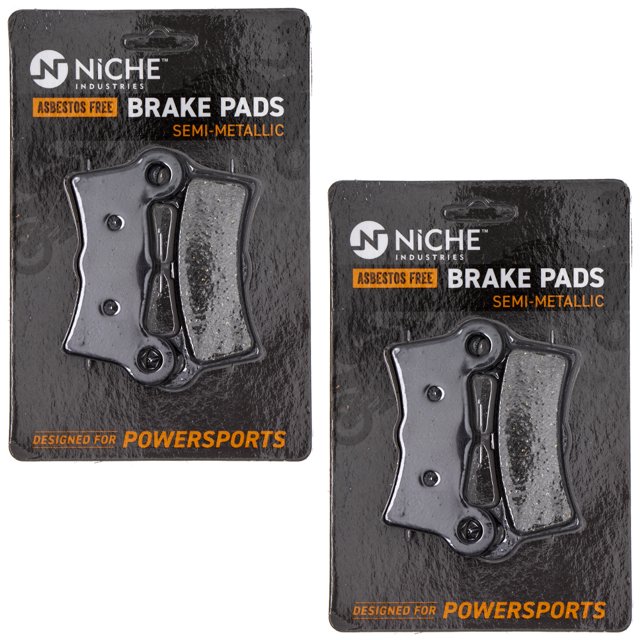 Niche Rear Brake Pad for Harley-Davidson Street Glide Semi-Metallic Motorcycle 2 Pack 519-KPA2468D