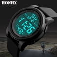 thumbnail image 2 of (2-Pack) Rinsvye Wrist Watch Digital Men Digital Watch Womens Analog Sport Men's Watch Digital Wrist Watches atomic Watch Alarm Watches for Men Wrist Stopwatch Men, 2 of 5