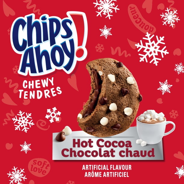 CHIPS AHOY! Hot Cocoa Flavoured Chocolatey Chip Cookies, Limited