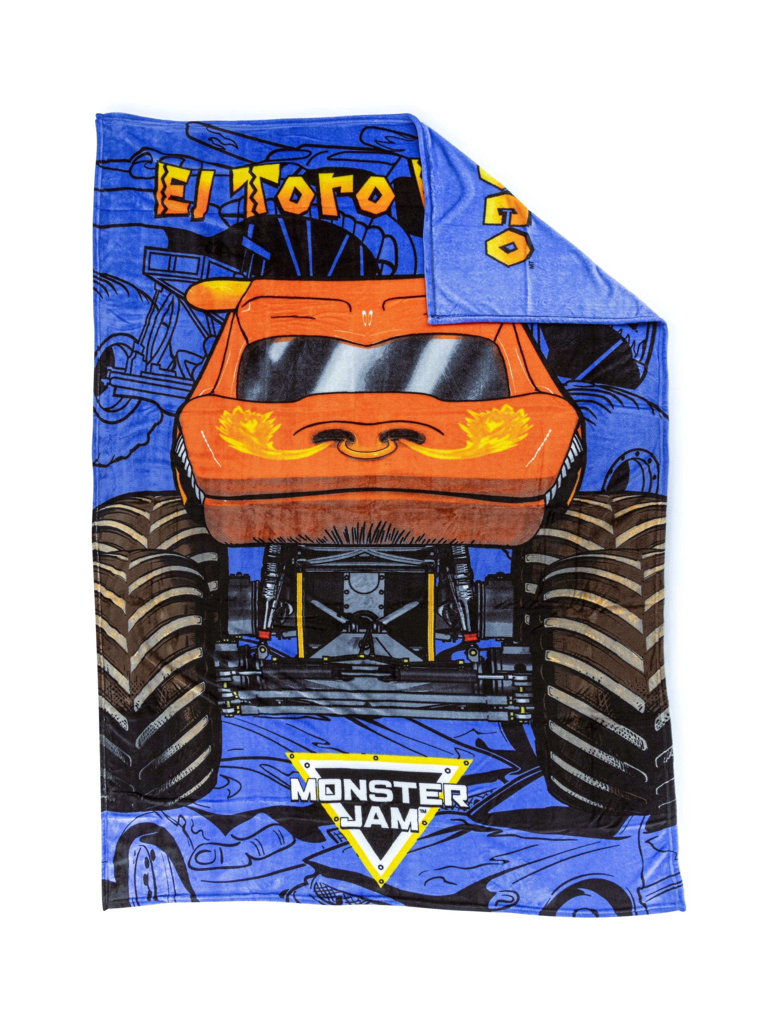 Monster Jam Silk Touch kids Fleece Blanket, 100% Polyester