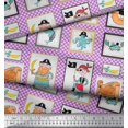 thumbnail image 2 of Soimoi Polyester Crepe Fabric Penguin Ocean Print Fabric by The Yard 42 Inch Wide, 2 of 3