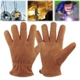 thumbnail image 2 of Clearance! Sweet Home Farm Gloves Full Cowhide Welding Handling High Temperature Plus Cotton A Brown, 2 of 9