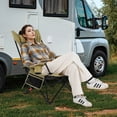 thumbnail image 4 of Goplus Camping Lounge Chair with Detachable Footrest & 4-Position Backrest Carrying Bag Green, 4 of 10