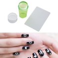 thumbnail image 2 of HILABEE Transparent Nail Stamper Scraper Set Nail Stamping Tool No Misplacement Nail Art Green, 2 of 8