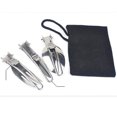 thumbnail image 3 of Ensemble 3 Pcs Couteau Fourchette Cuillère Ensemble de Couverts de Camping en Acier Inoxydable Pliable Portable, 3 of 4
