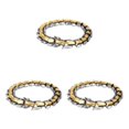 thumbnail image 4 of Thinsony Distinctive Gothic Punk Dragon Scale Bangle 48 inches Cool and Contemporary Light Gold 7.48 Inch 3Set, 4 of 6